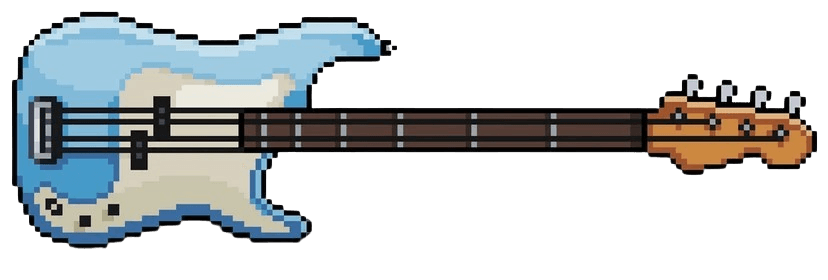 Pixel Art Elektro Gitar